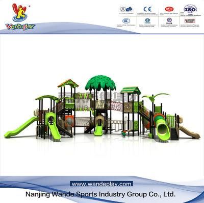 Wandeplay TUV Plastic Toy Kids Slide Games Amusement Park Children Outdoor Playground Equipment for Wd-16D0588-01