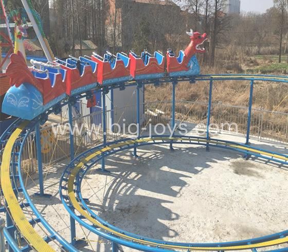 Theme Park Sliding Dragon Train Kids Mini Roller Coaster for Sale
