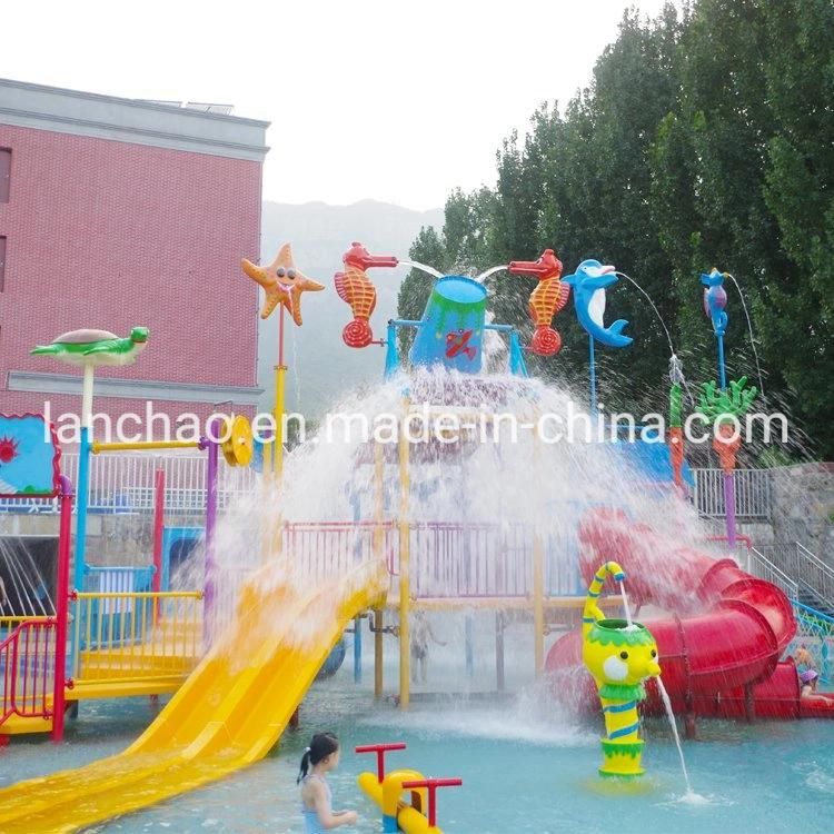 Fiberglass Splash Water Park Playground with Bucket