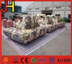 Air Sealed Tank Shape Inflatable Paintball Bunker for Paintball Field