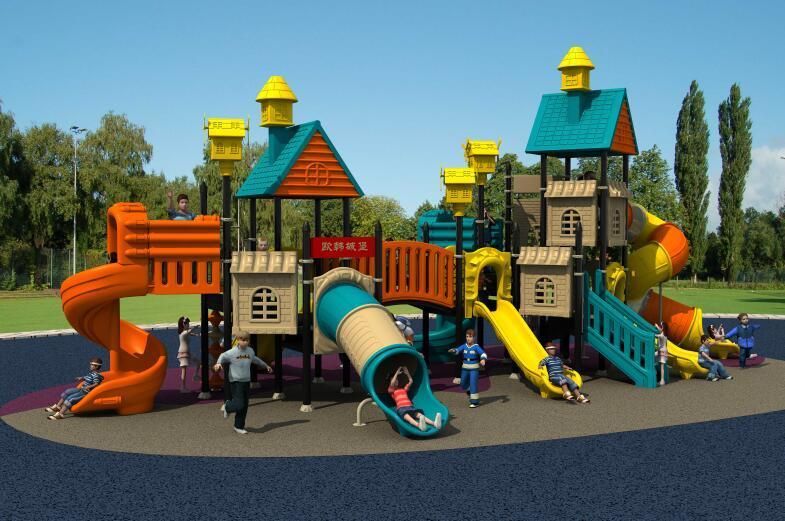 New Design Plastic Children Slide Outdoor Playground Set