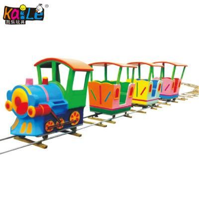 Fiberglass Train with Trackskids Amusement Park Ride Electric Toy Train (KL6061)