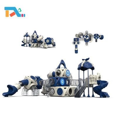 Colorful Kindergarten Outdoor Playground Plastic Slide Amusement Park Equipment