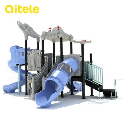 Hot Selling Plastic Slide Interstellar Craft Kids Outdoor Playground