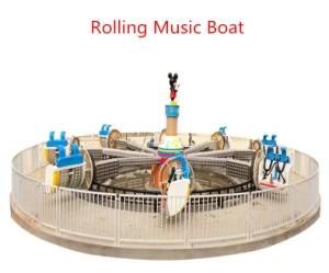 Funfair Equipment Playground Amusement Ride Game Rolling Music Boat