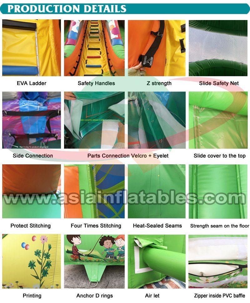 Indoor Inflatable Theme Park Bouncer Slide Trampoline Park for Kids