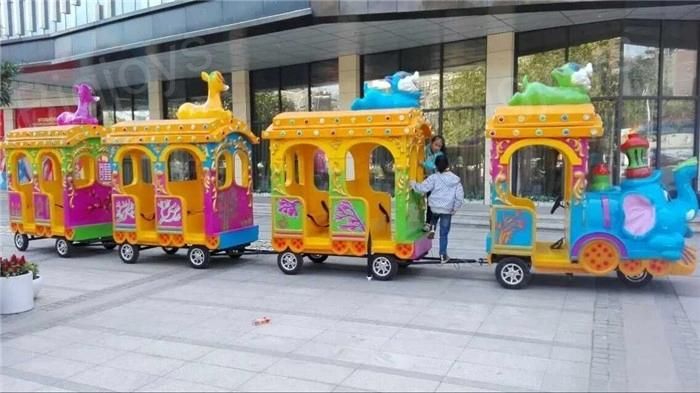 Kids Electric Amusement Train Rides, Luxury Train for Kids/Elephant Electric Track Train for Sale (BJ-ET18)