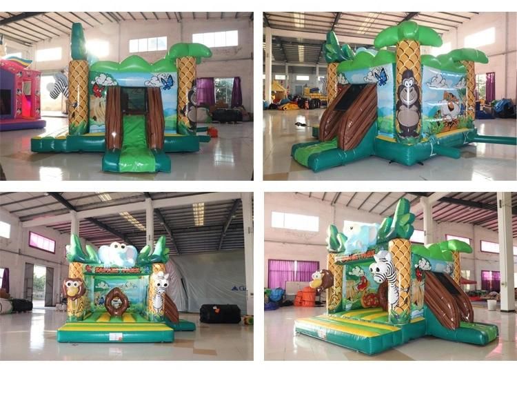 Deer Cartoon Bounce Slide House Inflatable Castle (AQ01525)