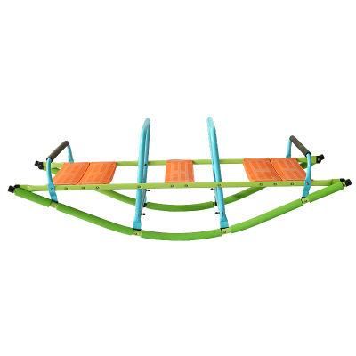 Steel and Plastic Dual Rocker Seesaw for Children