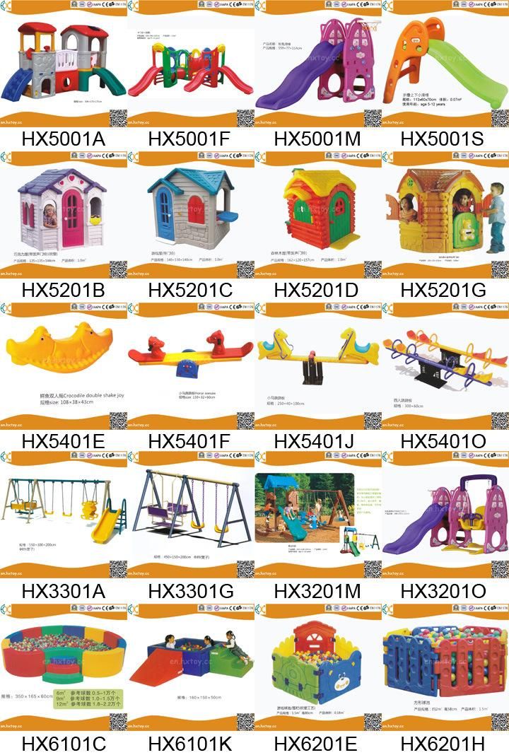 Factory Price Commercial Outdoor Playground Plastic Swing Set with Slide