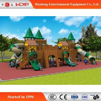 Commercial Outdoor Wooden Funny Children Playground Slide (HD-MZ035)