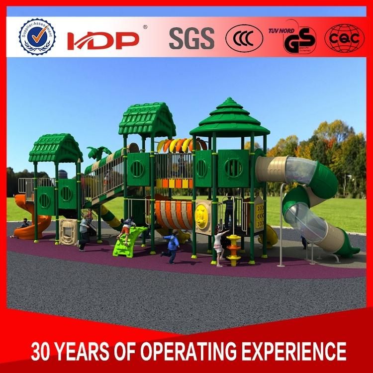 Huadong Kids Plastic Outdoor Playground, Colorful Outdoor Preschool Playground Equipment