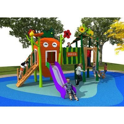 New Design Custom Children Fruit and Vegetable Outdoor Commercial Kids Sport Slide Theme Amusement Park