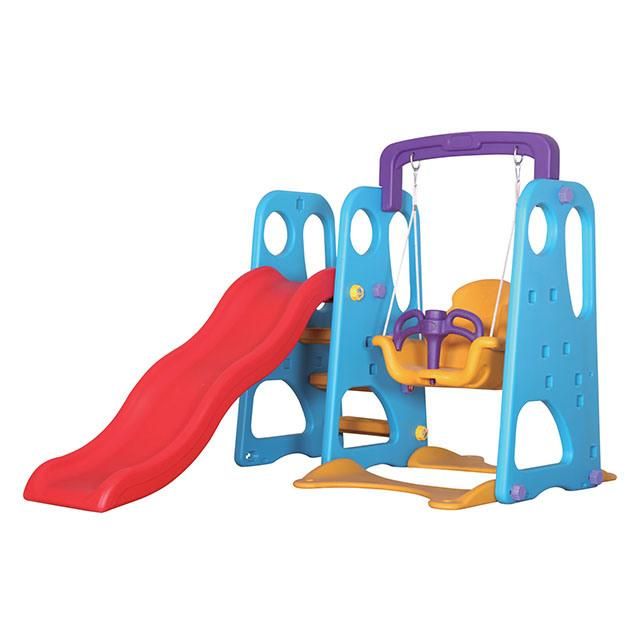 New Style School Outdoor Plastic Slide with Swing
