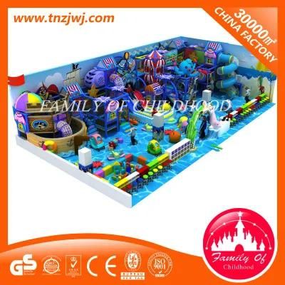 Factory Price Kids Ocean Soft Playground with Long Slide Competitive Indoor Maze Game