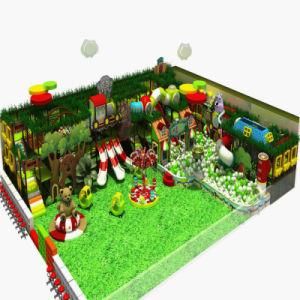 Children Indoor Playground Plastic Swing with Two Slide for Sale