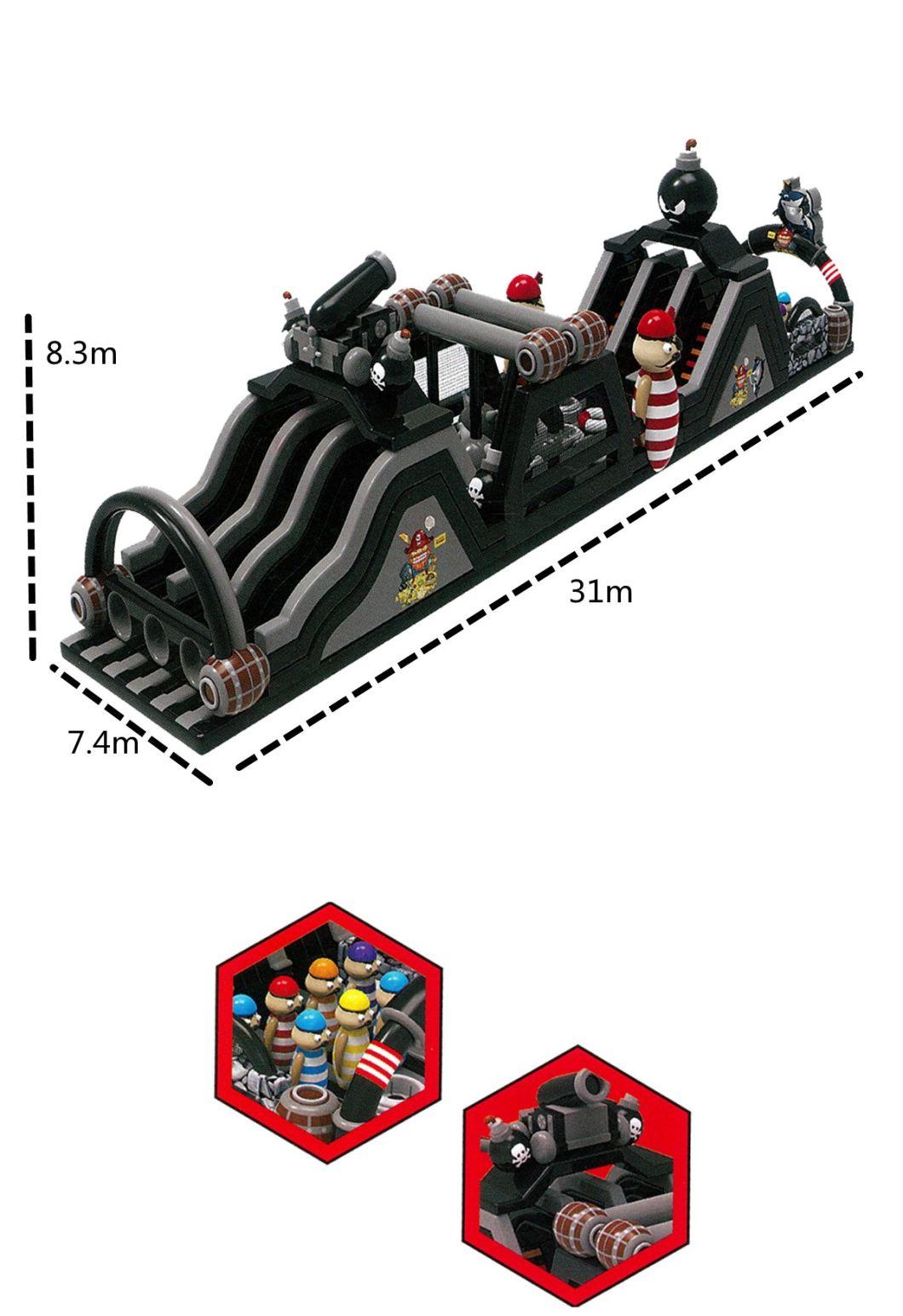 Funny Inflatable Comb Obstacle Course Inflatable Obstacle Course for Team Events