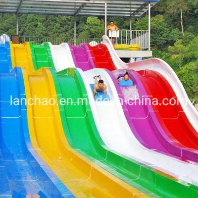 Racing Fiberglass Rainbow Water Slide for Theme Park