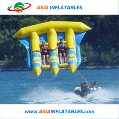 0.9mm PVC Floating Water Fly Fish, Inflatable Flyfish Banana Boat