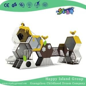Honeycomb Style PE Board and Wooden Combination Playground (HHK-8101)