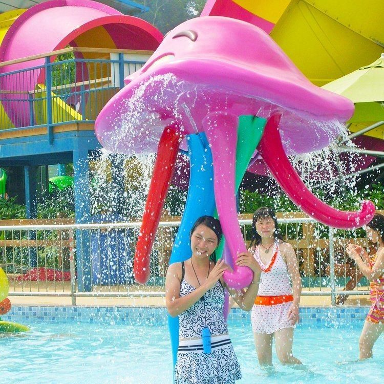 New Arrival Fiberglass Water Park Spray Mushroom