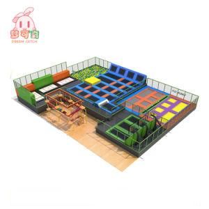 Commercial Trampoline Square Large Trampolines with Foam Pit