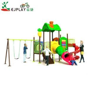 Factory Sale Multi-Functional Anti-Crack Playground Small Plastic Slide with Swing