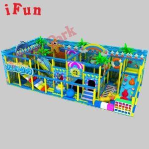 Indoor Big Trampoline Park Kids Indoor Playground with Basketball Shoot EPP Block