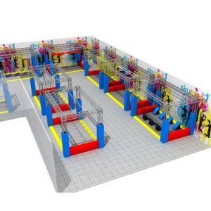 China Factory OEM/ODM Child Obsatcles Course, Wholesale Indoor Maze Ninja Play Area Equipment, New Design American Ninja Warior