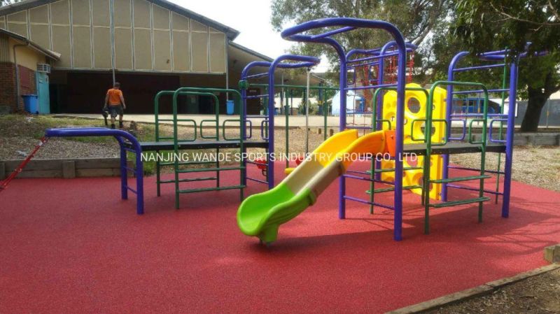 TUV Plastic Toy Kids Slide Games Amusement Park Children Outdoor Playground Equipment with Wd-1702D066c