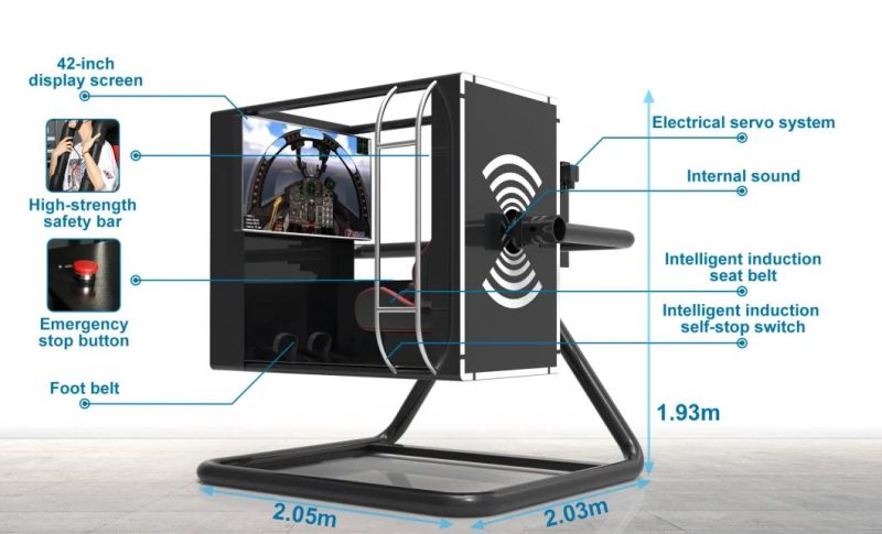 Flight Machine 9d Vr Rotation 720 Degree Flight Simulator