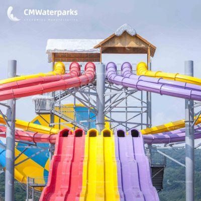 Hot Sale Water Park Equipment Fiberglass Water Slide for Adults Outdoor