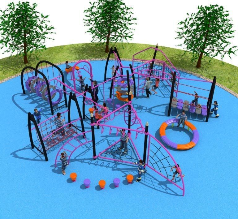 New Design Residential Area Multi-Functional Ropes Fitness Equipment