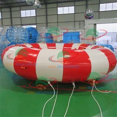 Funny Floating Spinning Boat Water Toys Inflatable Disco Boat Towable for Sale