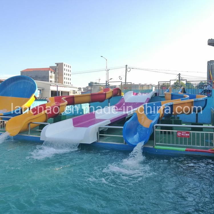 Colorful Fiberglass Water Tube Slide for Swimming Pool Park