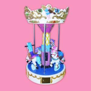 Ifun Vending 3 Player Horse Kiddie Rides Riding Mini Fiberglass Carousel for Arcade Game Center