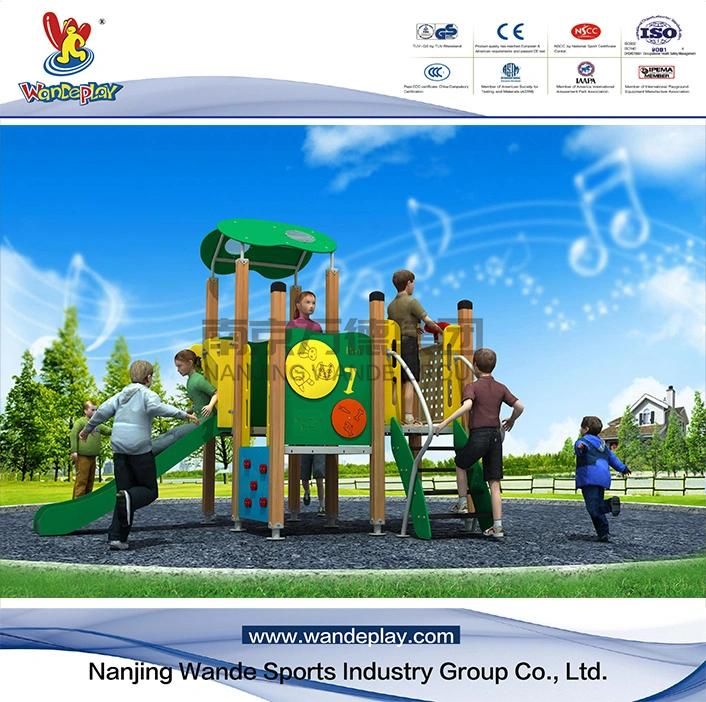 Children Amusement Park Outdoor PE Playsets Kids Playground Wood Outdoor