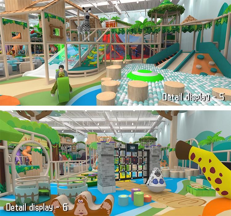 Cheer Amusement 1000 Sqm Kids Indoor Play Area Children Soft Indoor Playground with Volcano, Giant Slide, Soft Plays