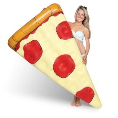 PVC Raft Floating Inflatable Slice Pizza Shape Swimming Pool Float for Adult