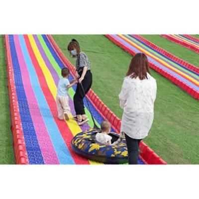 New Playground Amusement Park Equipment Customized Rainbow Slide for Kids