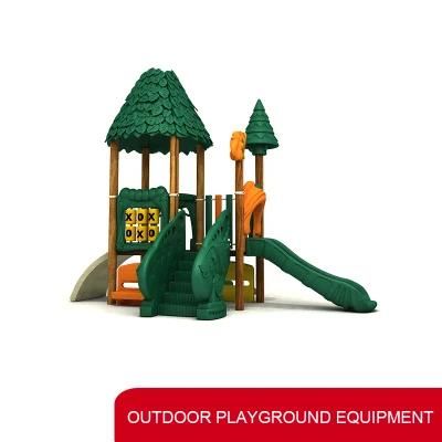 School Kids Outdoor Playground Plastic Slide Amusement Park Equipment