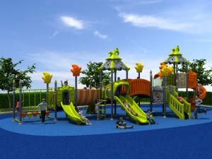 Plastic Material and Outdoor Playground Type Kids Play Equipment Slides (HD16-062A)