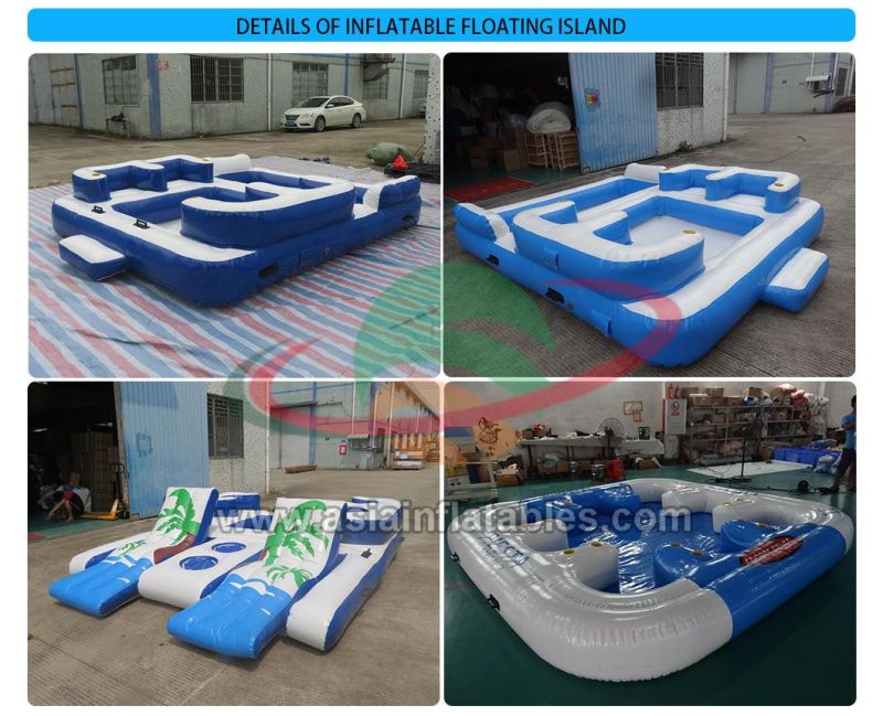 New Arrival Factory Price Floating Island Inflatable Lake Lounger for Sale