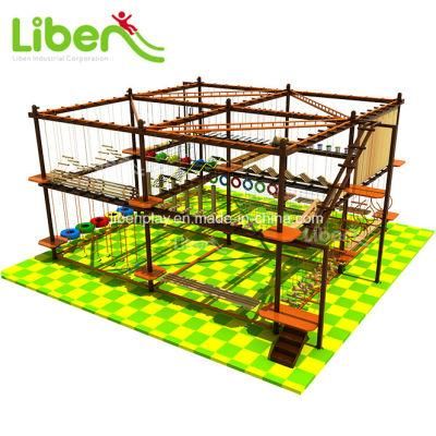 Customized Kids Climbing Adventure Play Equipment Indoor Ropes Course