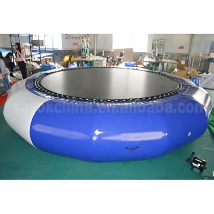 High Quality PVC Tarpaulin Floating Inflatable Bungee Trampoline for Sale