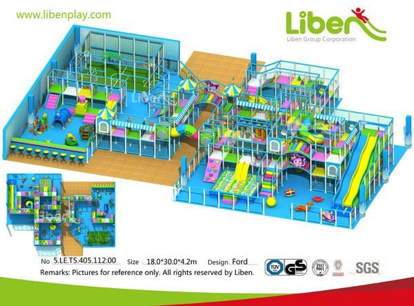 Children Huge Indoor Soft Playground Areas with ASTM