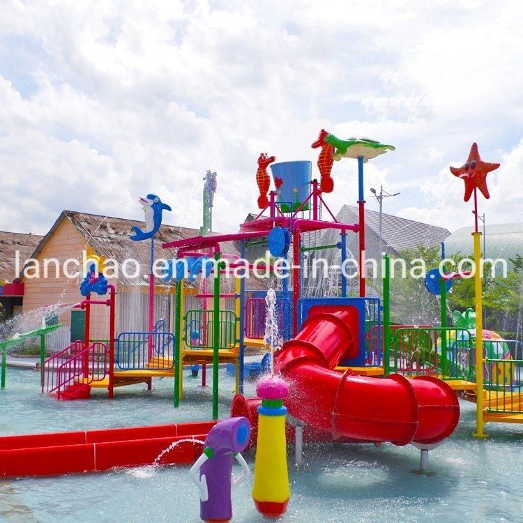 Fiberglass Water Park House with Children Water Slide for Sale