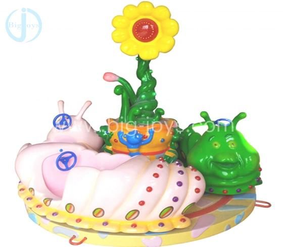 3 Seats Kiddie Worm Carousel, Mini Kiddie Rides, Small Carousel for Sale