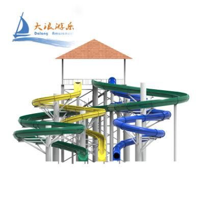 Joyful Pool Slides Equipment Large-Scale Water Indoor Playground Slide with Low Price