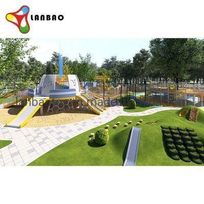 Newest Outdoor Kids Commercial Big Adventure Park Outdoor Playground Equipment